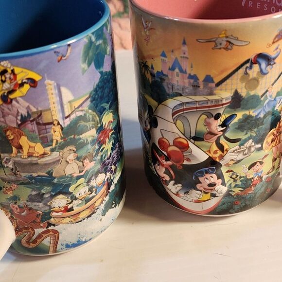 DISNEYLAND RESORT Disney Parks Original mom and dad 3D detail Coffee Mugs set 2 - Picture 16 of 16